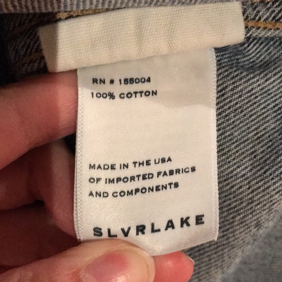 SLVRLAKE Worker Distressed Denim Jacket - Picture 5 of 5